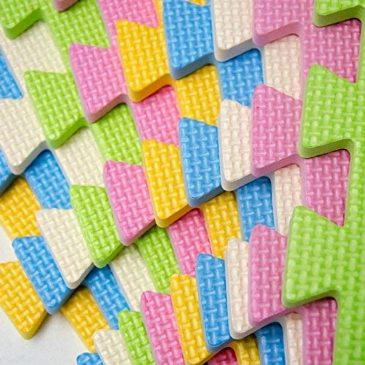 Baby Puzzlematte Ab Null Kinder Spielmatte Krabbelmatte Bodenmatte Pastell Uni – Bild 8