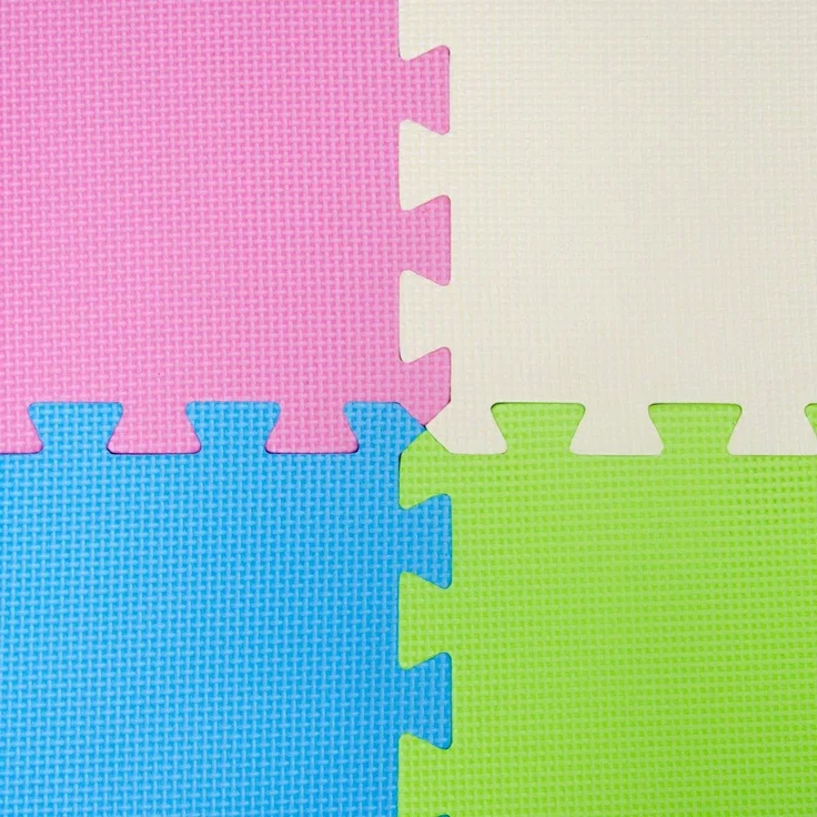 Baby Puzzlematte Ab Null Kinder Spielmatte Krabbelmatte Bodenmatte Pastell Uni – Bild 7