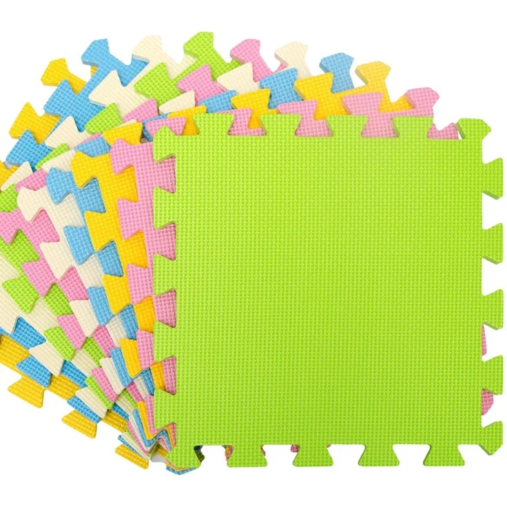 Baby Puzzlematte Ab Null Kinder Spielmatte Krabbelmatte Bodenmatte Pastell Uni – Bild 3