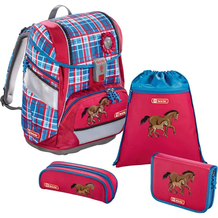 Step by Step 2in1 Schulranzen-Set 4-teilig Horse Family
