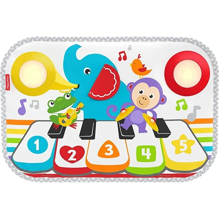 Fisher Price My Piano Babybett für Gitterbett, Ton, Melodien und Licht, 3 Spielstufen, ab der Geburt, GFJ49 – Bild 3