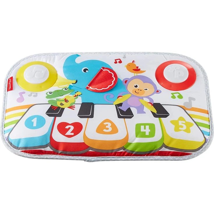 Fisher Price My Piano Babybett für Gitterbett, Ton, Melodien und Licht, 3 Spielstufen, ab der Geburt, GFJ49 – Bild 1