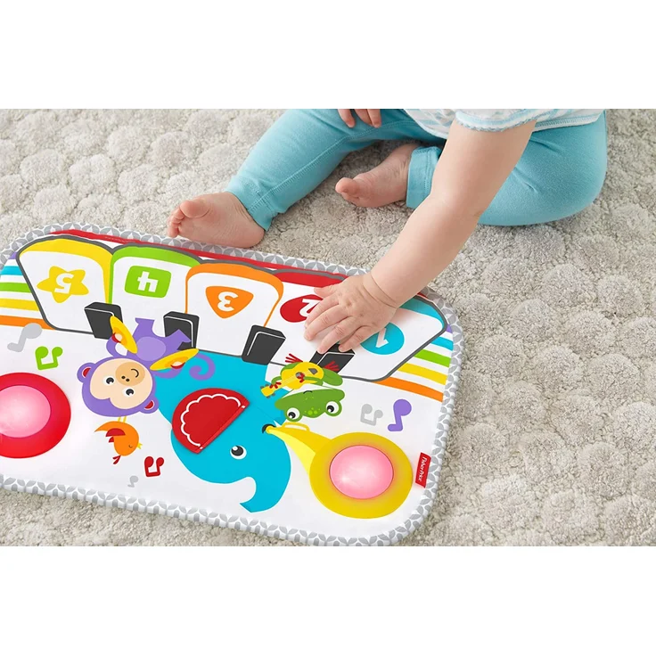 Fisher Price My Piano Babybett für Gitterbett, Ton, Melodien und Licht, 3 Spielstufen, ab der Geburt, GFJ49 – Bild 4