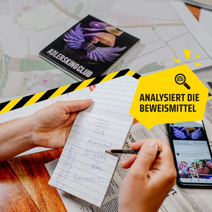 iDventure Detective Stories. Fall 1: Das Feuer in Adlerstein. Tatort Detektivspiel, Krimispiel, Escape Room Spiel für zu Hause – Bild 3