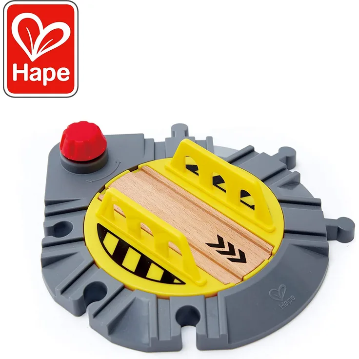 Hape E3723 Kleinkindspielzeug Verstellbare Schienen-Drehscheibe