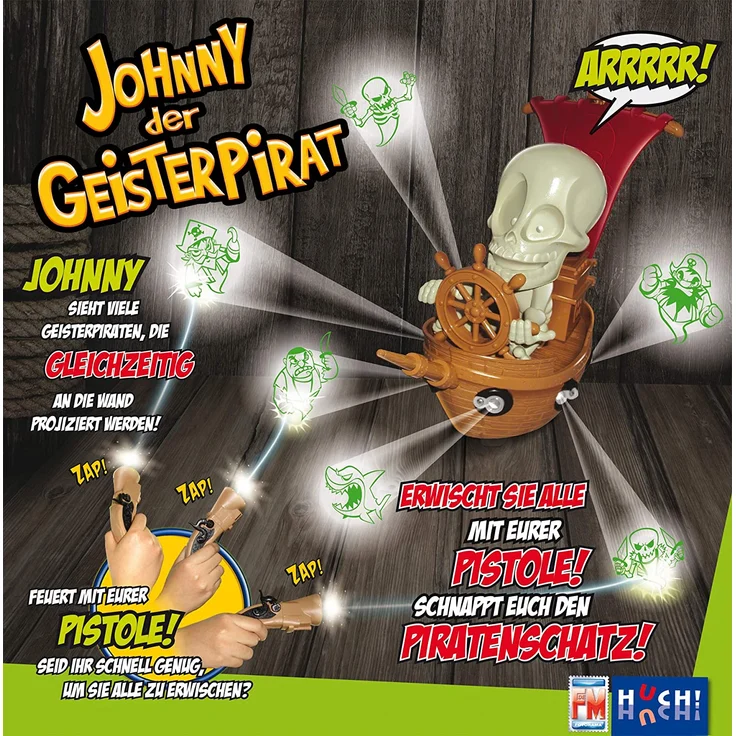 Johnny der Geisterpirat elektronisches Kinderspiel, bunt – Bild 4
