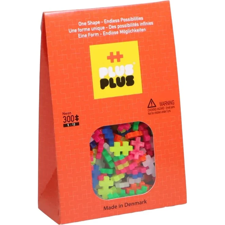 Plus-Plus 9603351 Geniales Konstruktionsspielzeug, Open Play Neon, Bausteine-Set, 300 Teile – Bild 2