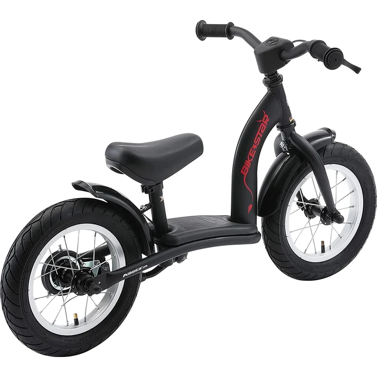 BIKESTAR Kinder Laufrad Lauflernrad Kinderrad für Jungen und Mädchen ab 3-4 Jahre | 12 Zoll Classic Kinderlaufrad | Schwarz – Bild 3