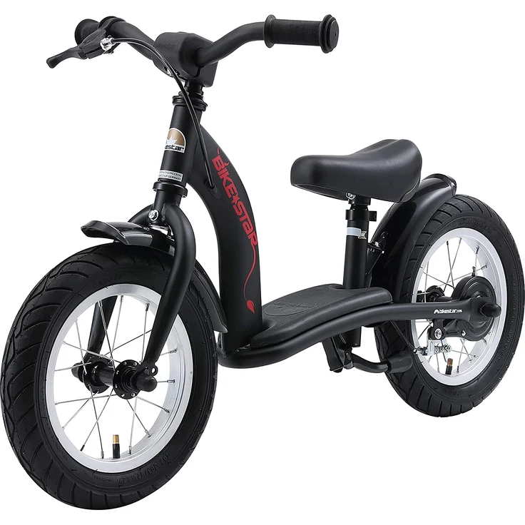 BIKESTAR Kinder Laufrad Lauflernrad Kinderrad für Jungen und Mädchen ab 3-4 Jahre | 12 Zoll Classic Kinderlaufrad | Schwarz – Bild 4