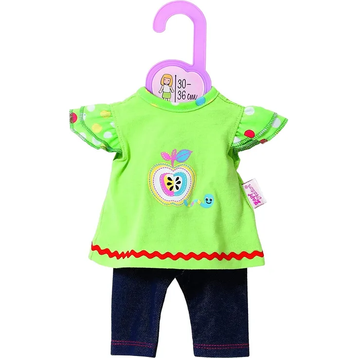 Zapf Creation 870112 - Dolly Moda Shirt mit Leggings, 30-36 cm
