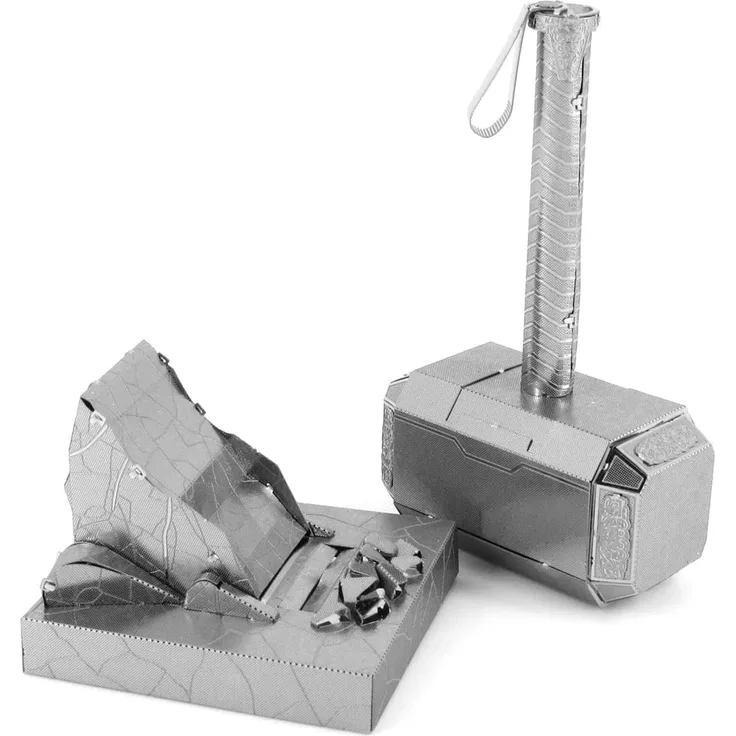 Fascinations Metal Earth MMS320 - 502640, Thor's Hammer: Mjolnir, Konstruktionsspielzeug, 2 Metallplatinen, ab 14 Jahren