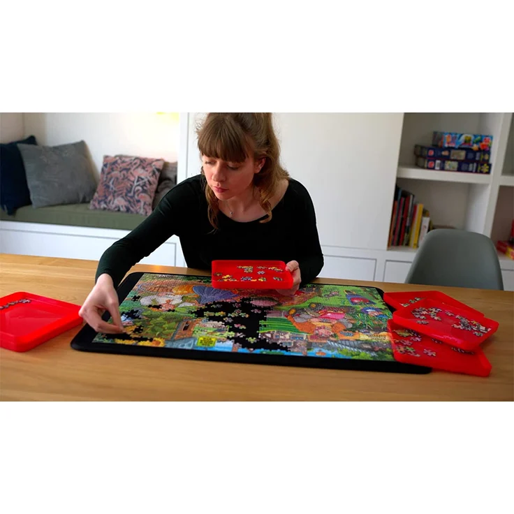 Jumbo 17957 Puzzleunterlage, bis 1000 Teile, 75x54 cm – Bild 6
