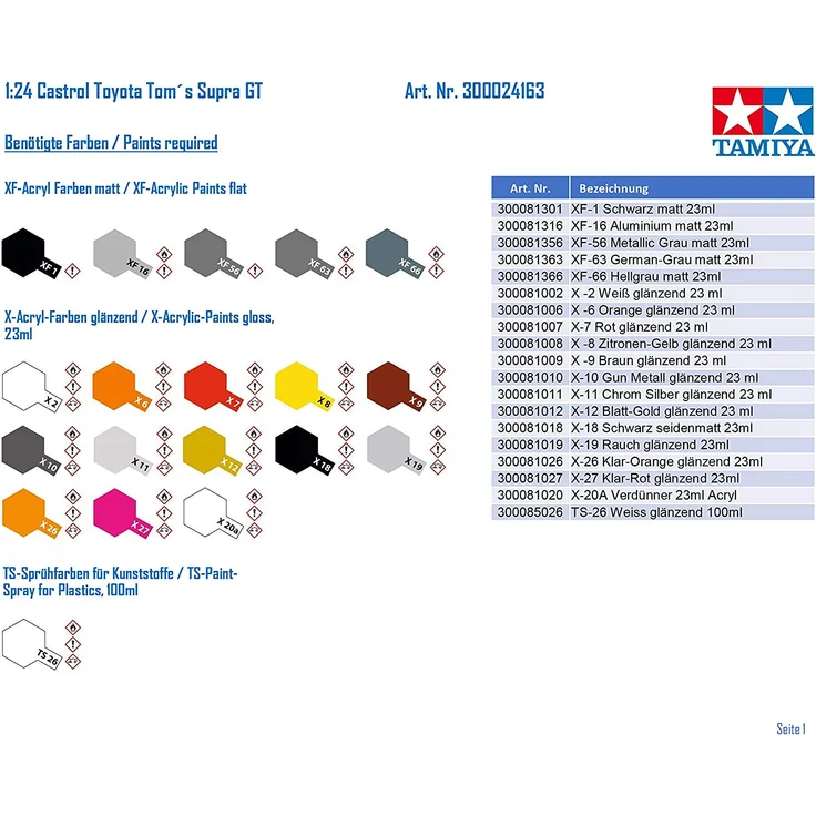 Tamiya Castrol Toyota Tom's Supra GT (24163) – Bild 3