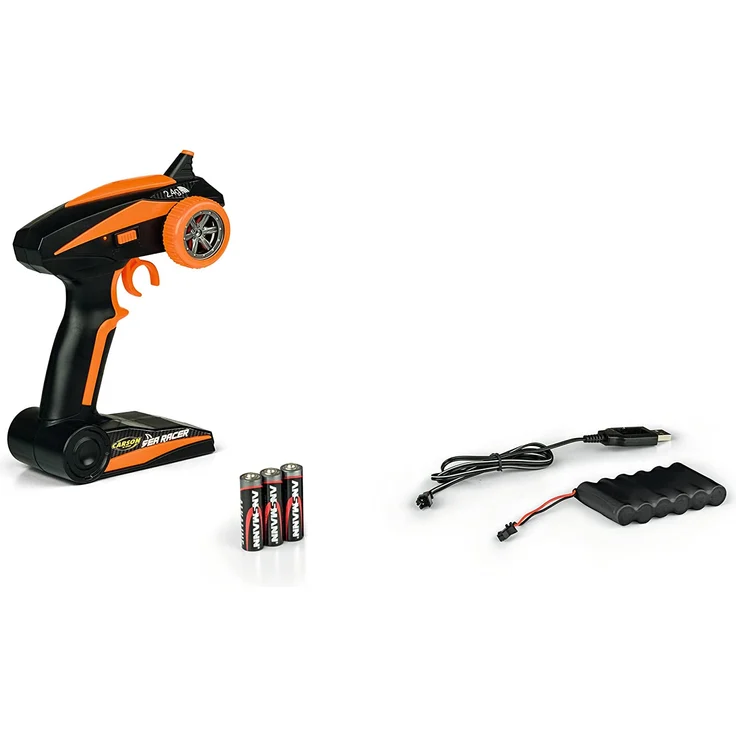Carson 500404138 Sea Racer 1:12 – RC-Auto als Amphibienfahrzeug, 100% RTR, für Land und Wasser, robust und wasserfest, mit 2.4G Fernsteuerung, Orange – Bild 6