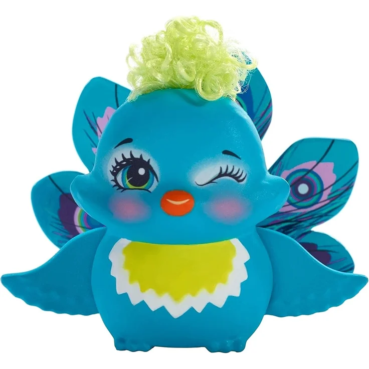 Enchantimals FXM74 - Pfauenmädchen Patter Peacock Puppe und Tierfreund Flap – Bild 4