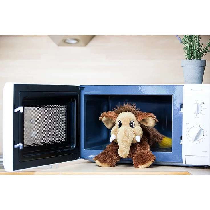 Mammut Kuscheltier Wärmflasche Wärmekissen Wärmekuscheltier Wärmetier Kühlkissen – Bild 5