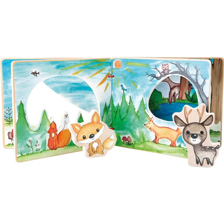 Legler 11234 Bilderbuch "interaktive Waldlandschaft" für Baby