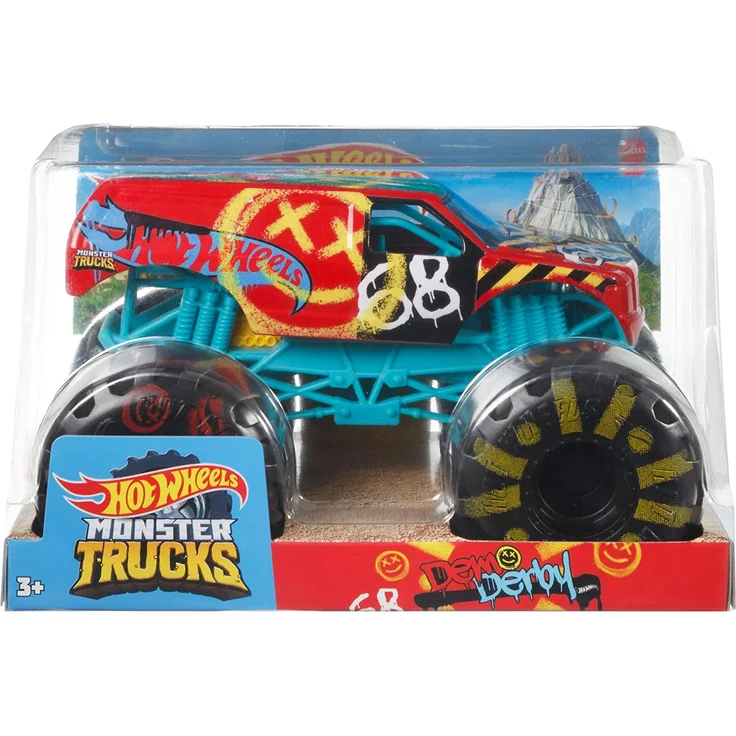 Mattel GWL09 - Hot Wheels - Monster Trucks Oversized- Fahrzeug, 1:24, Demo Derby – Bild 5