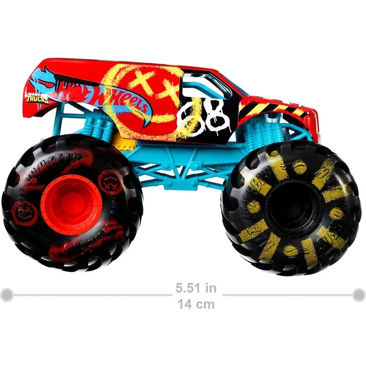 Mattel GWL09 - Hot Wheels - Monster Trucks Oversized- Fahrzeug, 1:24, Demo Derby – Bild 4