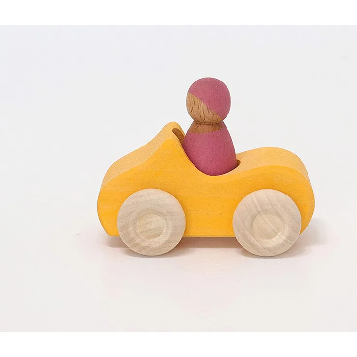 Grimm's Spiel und Holz Design Kleines Cabrio Gelb