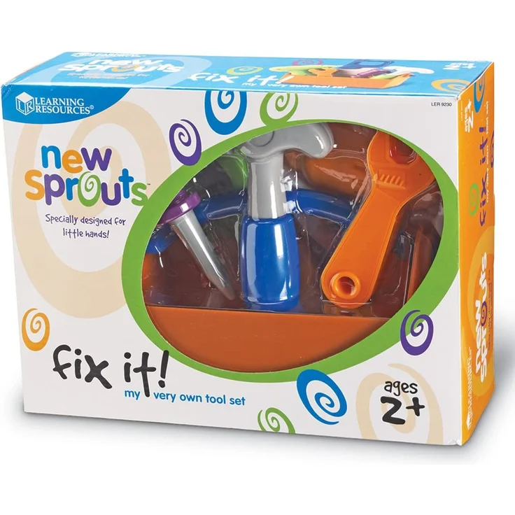 Learning Resources LER9230 New Sprouts Werkzeugkoffer für Kleinkinder, 6 Stück - Preisvergleich – Bild 9