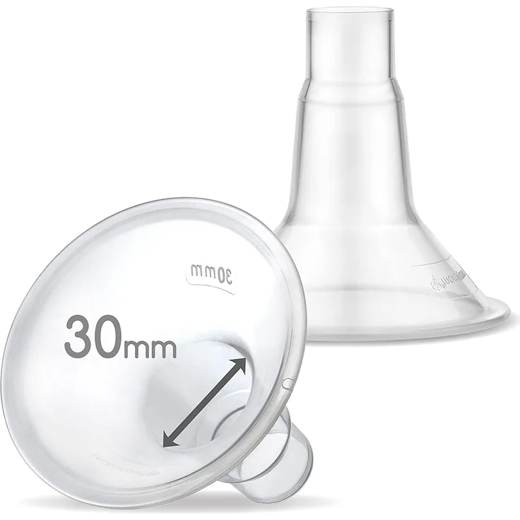 Maymom MyFit 30 mm Schilde klein; Kompatibel mit Medela- Brustpumpen-PersonalFit, Freestyle, Harmony, Maxi, Freestyle Flex-Anschluss; Anschluss an Maymom Breit/Schmal-Anschluss, 2 Stck.