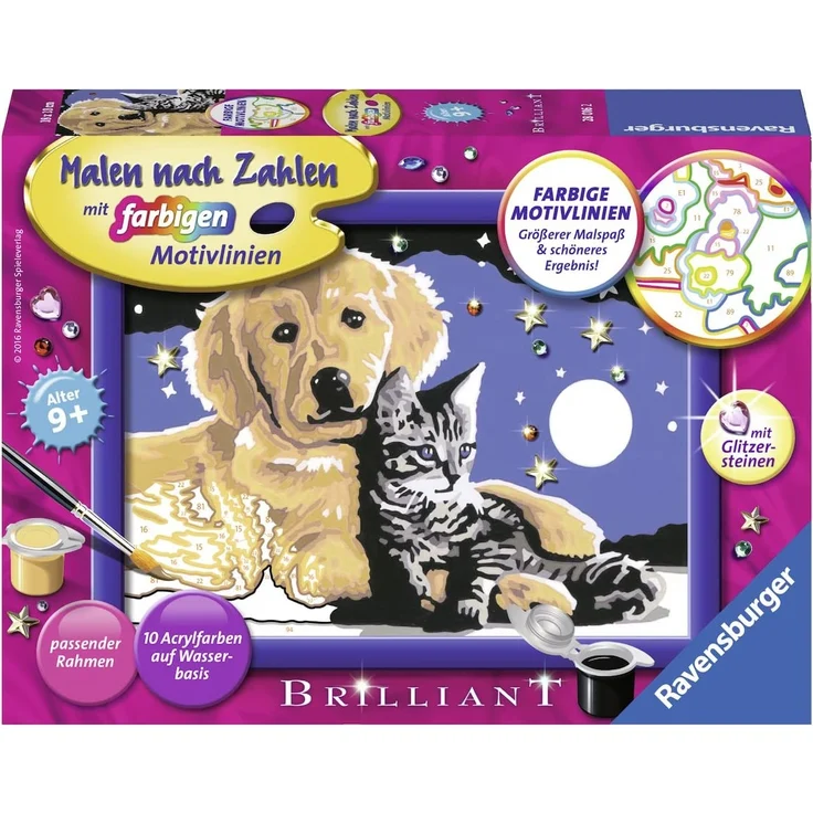 Ravensburger Malen nach Zahlen 28016 - Funkelnder Sternenhimmel - Preisvergleich – Bild 1