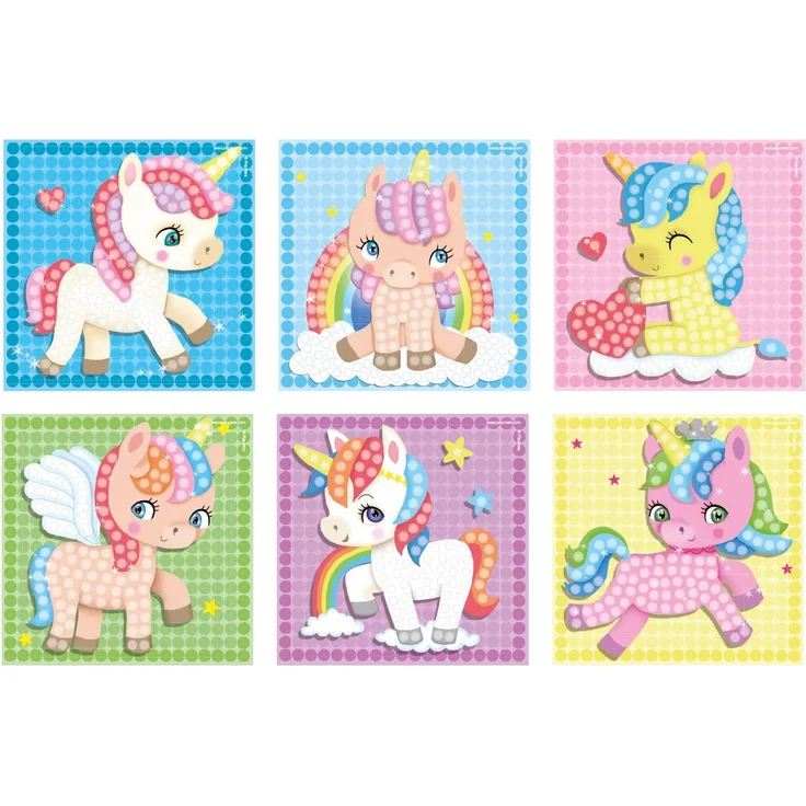 PlayMais MOSAIC Dream Unicorn Kreativ-Set zum Basteln für Mädchen ab 5 Jahren | Über 2.300 PlayMais & 6 Mosaik Klebebilder mit Einhörnern | Fördert Kreativität & Feinmotorik | Natürliches Spielzeug – Bild 3