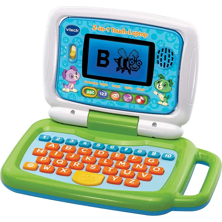 Vtech 80-600904 2-in-1 Touch-Laptop, Lernlaptop, Mehrfarbig