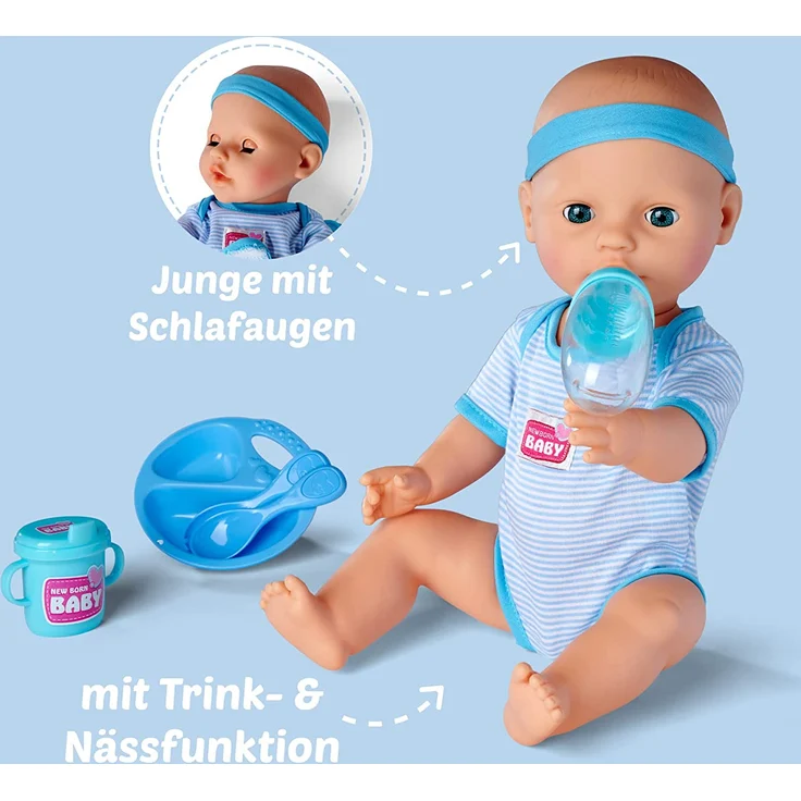 babypuppe It's a boy! junior 43 cm blau 8-teilig – Bild 4