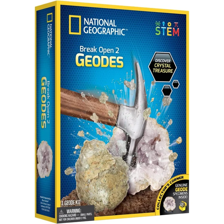 Bandai – National Geographic - Entdeckerset – 2 Geoden zum Aufbrechen - Bildungs- und Wissenschaftsspiel – STEM – JM80572M – Bild 6