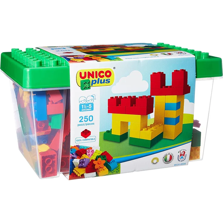 Unico Plus 8525 – Box mit Bausteinen (250 Teile) – Bild 1
