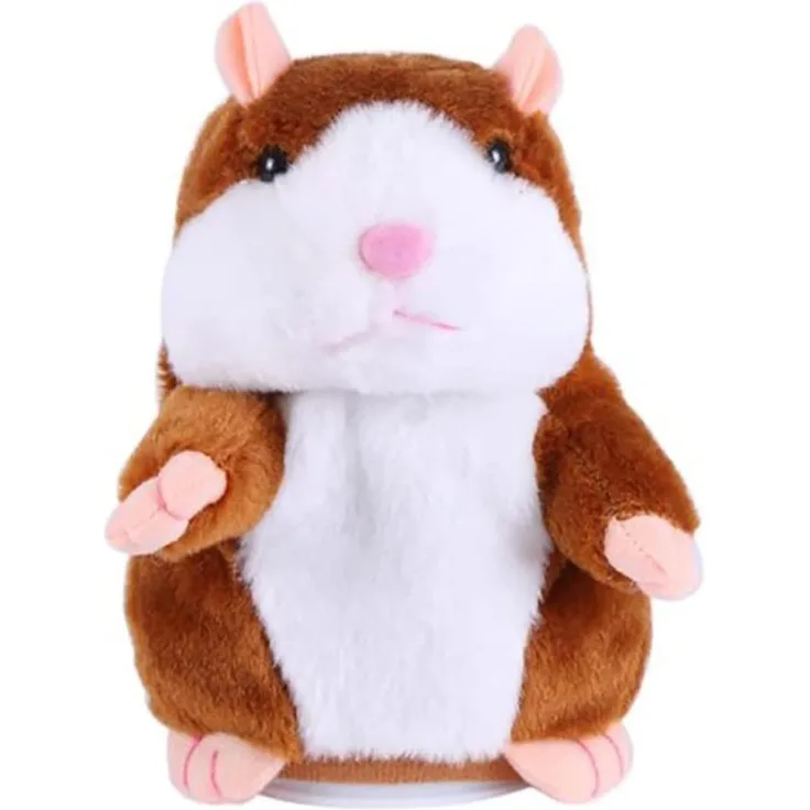 Retoo Sprechende Hamster Wiederholt Talking Plüschtier Elektronische, Lustige Kinder Stofftiere,Record Spielzeug Interaktives für Baby Kinder Kids, Early Learning, Geburtstagsgeschenk