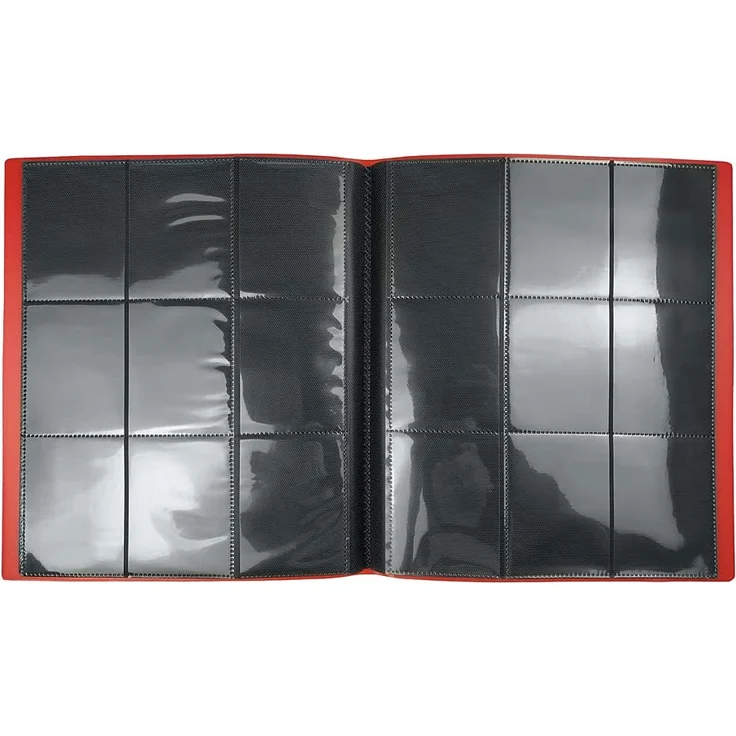 Arkero-G® 18-Pocket Pro Album - Rot / Red - 360 Karten Binder - Tauschalbum / Sammelalbum z. B. für MTG Magic, Pokemon, YuGiOh, Match Attax – Bild 4