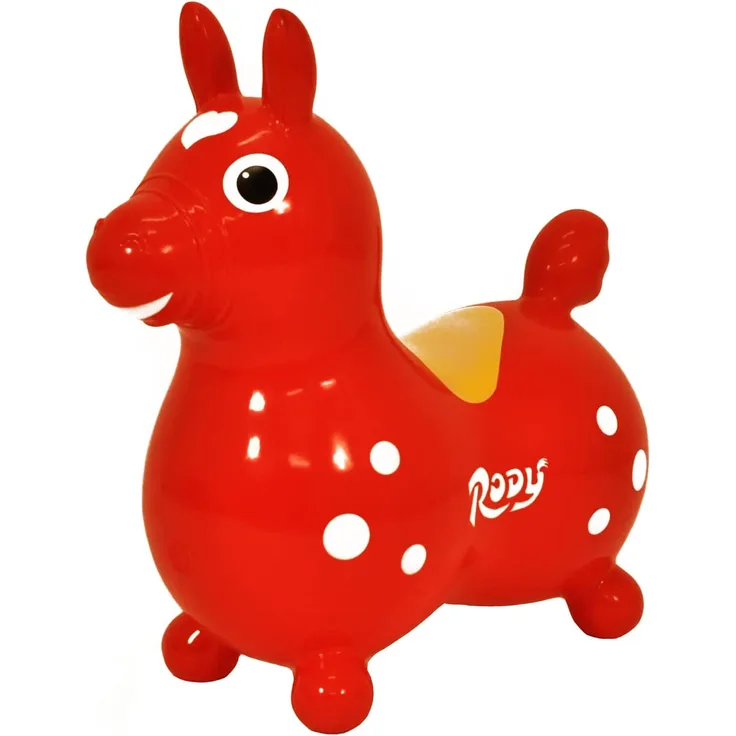 Ledraplastic 8002 Jakobs 4019960 - Rody Hüpfpferd, rot