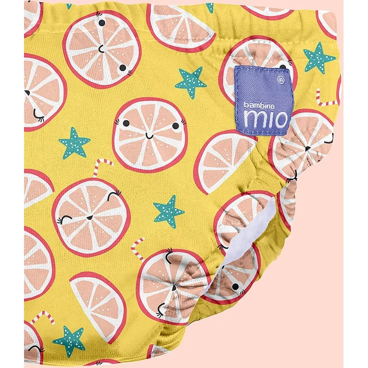 Bambino Mio, Wiederverwendbare Schwimmwindel, auslaufsicher, stylisch und leicht, Lässige Limone, L (1-2 Jahre) – Bild 4