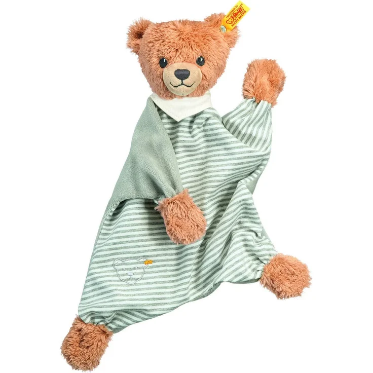 Steiff - Babywelt - Spielzeug - Schmusetücher - Schlaf-gut-Bär Schmusetuch, grau, 30cm – Bild 1