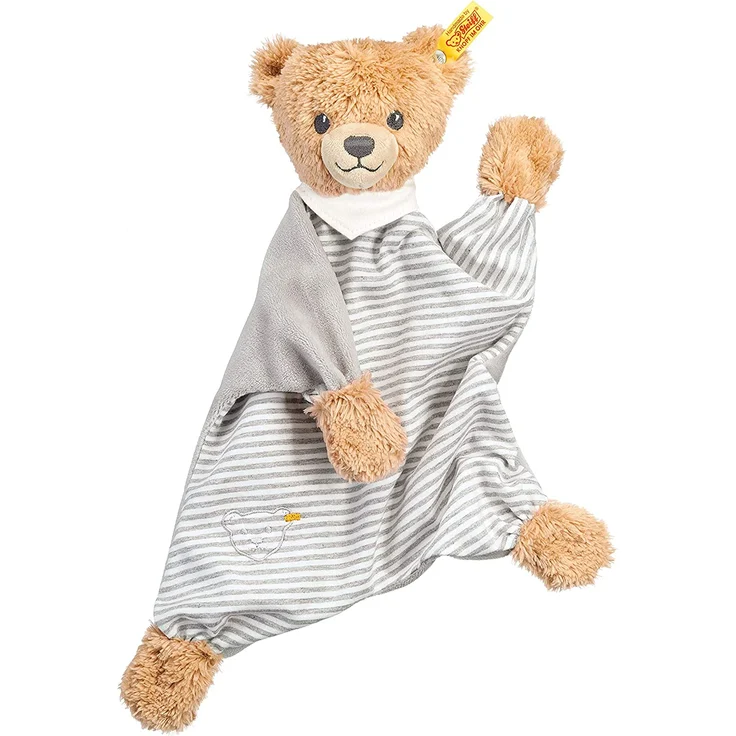 Steiff - Babywelt - Spielzeug - Schmusetücher - Schlaf-gut-Bär Schmusetuch, grau, 30cm – Bild 2