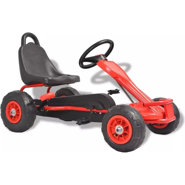 vidaXL Pedal Go-Kart mit Luftreifen Rot