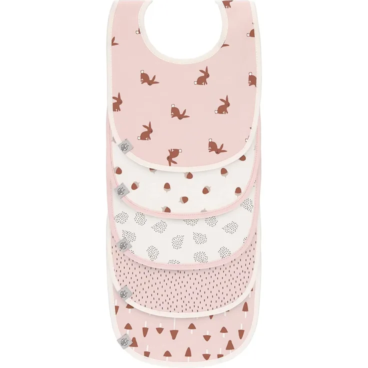 Lässig wasserdichte Lätzchen Little Forest Rabbit 5er Pack