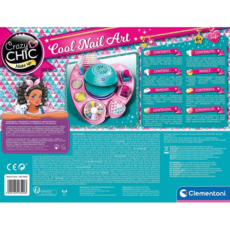Clementoni COOL NAILS Children''s fashion design kit 6 Jahr(e) Mehrfarbig – Bild 3