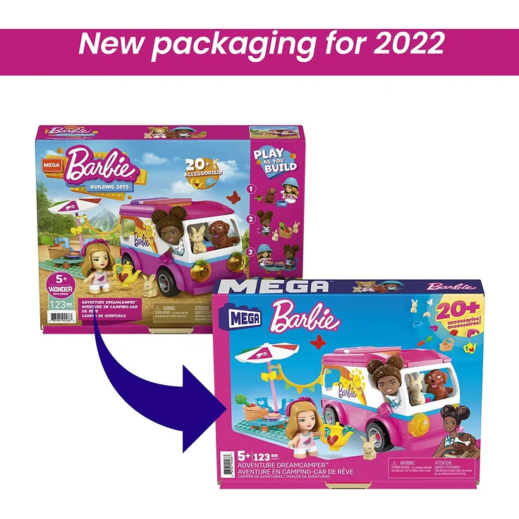 Mega Construx GWR35 - Barbie Abenteuer Traumwohnmobil, Bauset mit 123 Bausteinen, ab 5 Jahren – Bild 7