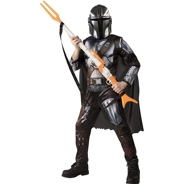 Rubies 300929 - Mandalorian Kinder Kostüm, Star Wars, Größe S,M,L – Bild 1
