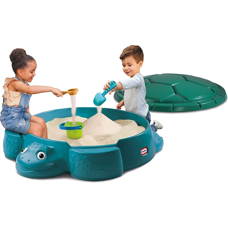 Little Tikes Go Green Turtle Sandbox Betthimmel andere Kunststoff Blau Grün Sandbox – Bild 2