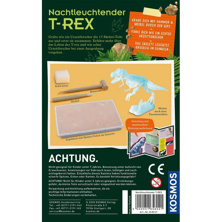 Kosmos Mitbring-Experimentierkasten Nachtleuchtender T-Rex – Bild 2
