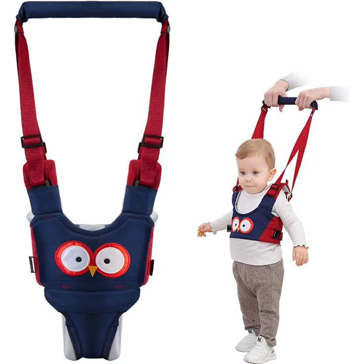 Vicloon Baby Lauflernhilfe Gehhilfe für Baby,Lauflernhilfen Einstellbare mit Sicherheitsverschluss und Magischen Aufklebern, Atmungsaktiv Stehen Gehen Lernen Helfer Walker (Blau)…