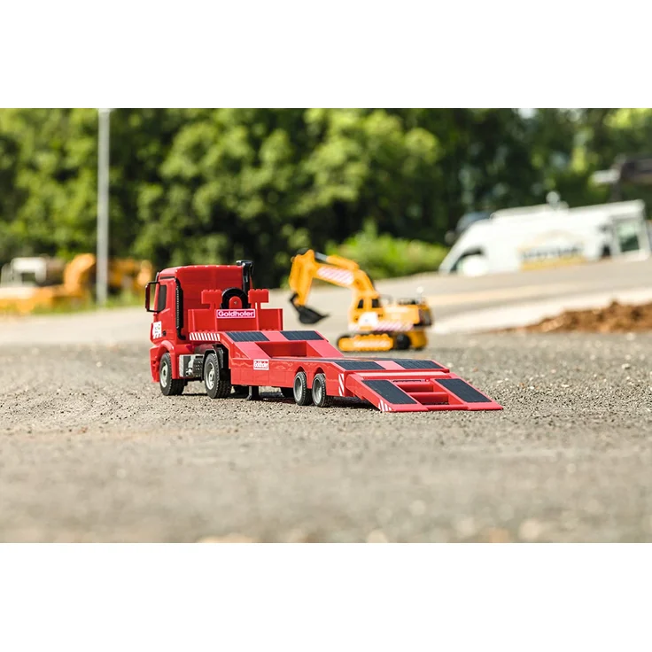 Carson RC Sport Arocs med Goldhofer blokvogn 1:20 RC begynder funktionsmodel Lastvogn inkl. batteri oplader og senderbatterier – Bild 11