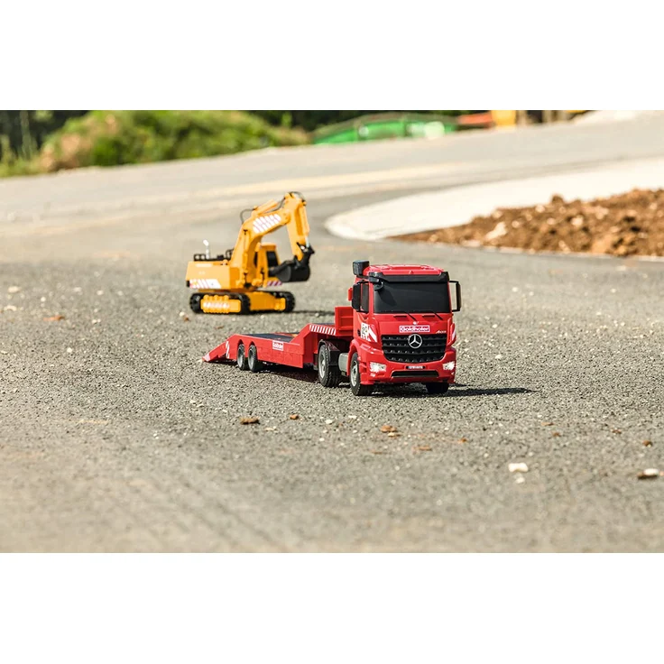 Carson RC Sport Arocs med Goldhofer blokvogn 1:20 RC begynder funktionsmodel Lastvogn inkl. batteri oplader og senderbatterier – Bild 10