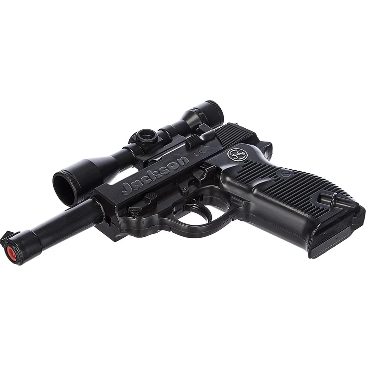 Schrödel J.G. Jackson: Spielzeugpistole für Zündplättchen, ideal für das Polizeikostüm, 13 Schuss, 19.5 cm, schwarz (300 0511) – Bild 4