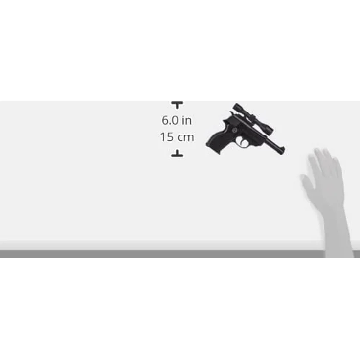 Schrödel J.G. Jackson: Spielzeugpistole für Zündplättchen, ideal für das Polizeikostüm, 13 Schuss, 19.5 cm, schwarz (300 0511) – Bild 5